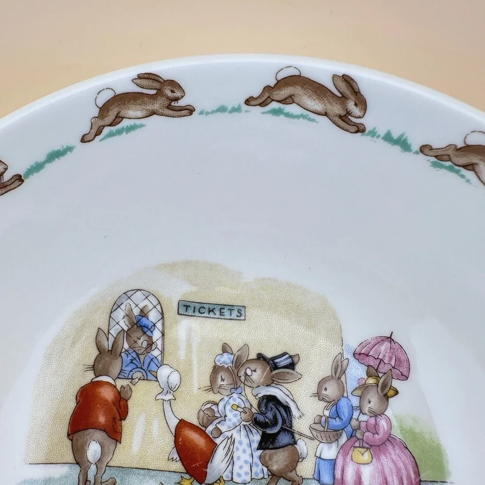 Royal Doulton Bunnykins English Fine Bone China Replacement Bowl Tickets EUC